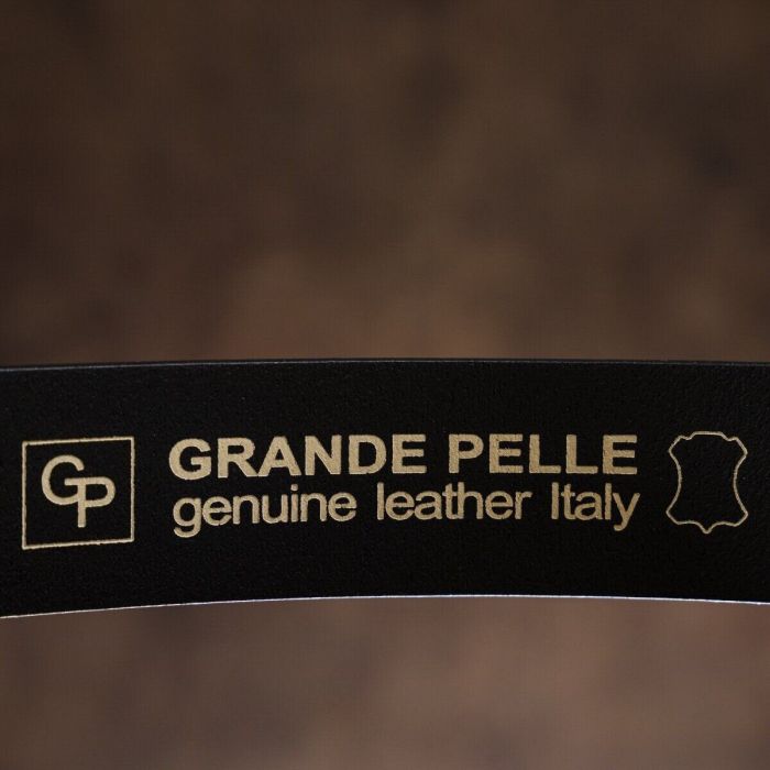 Ремінь чоловічий Grande Pelle 00865 шкіра чорний