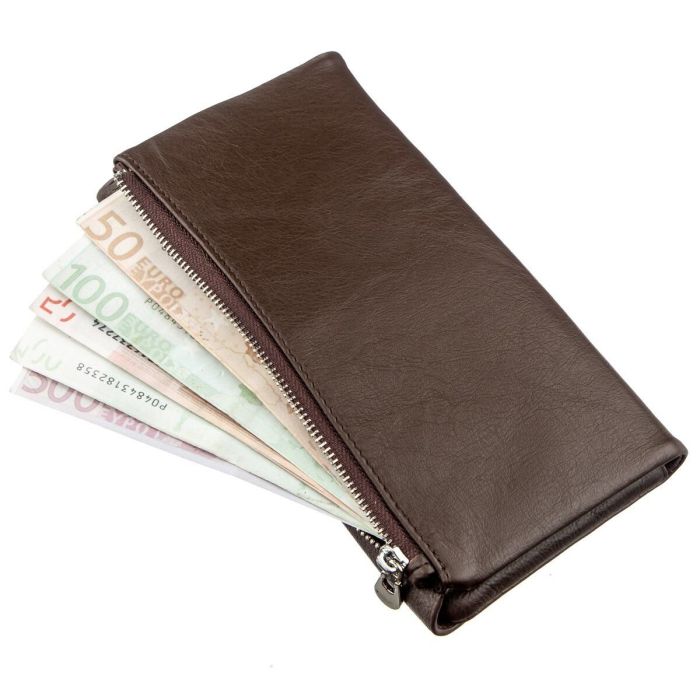 Практичный женский кошелек-клатч ST Leather 18841 коричневый