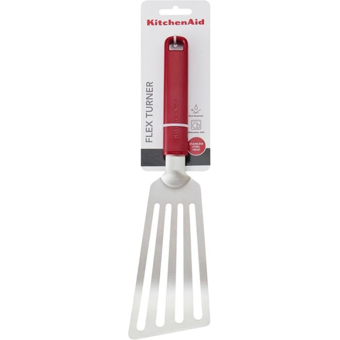 Лопатка з прорізами KitchenAid Classic, 31,5 см, червоний (KHA024OHEREG)