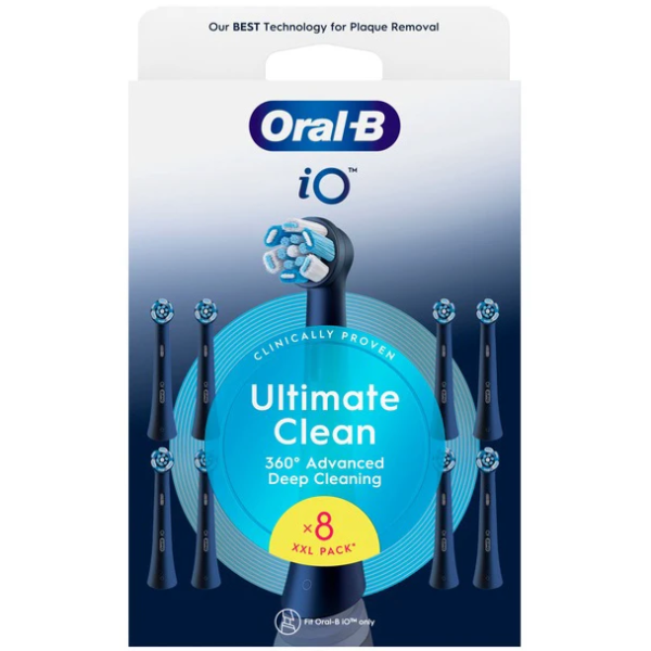 Насадка для електричної зубної щітки BRAUN Oral-B iO RB CBF-4 Ultimate Clean Чорні