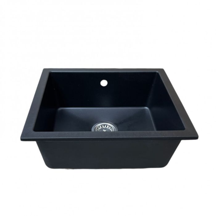 Кухонная мойка Adamant CATALANA черная 530x455x200 мм, без крыла