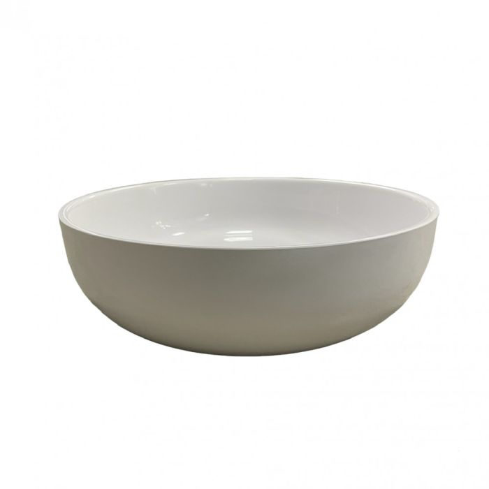 Умивальник накладна чаша Adamant Sunline New White glossy d395x130мм