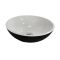 Умивальник Adamant KREIS-42 Black-White 420x420x150 мм штучний камінь