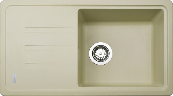 Кухонна мийка Adamant SLIM LONG ivory 780x435x200 мм, з крилом