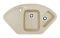 Кухонна мийка Adamant CONSENSUS Ivory 1045x575x190 мм, кутова з крилом