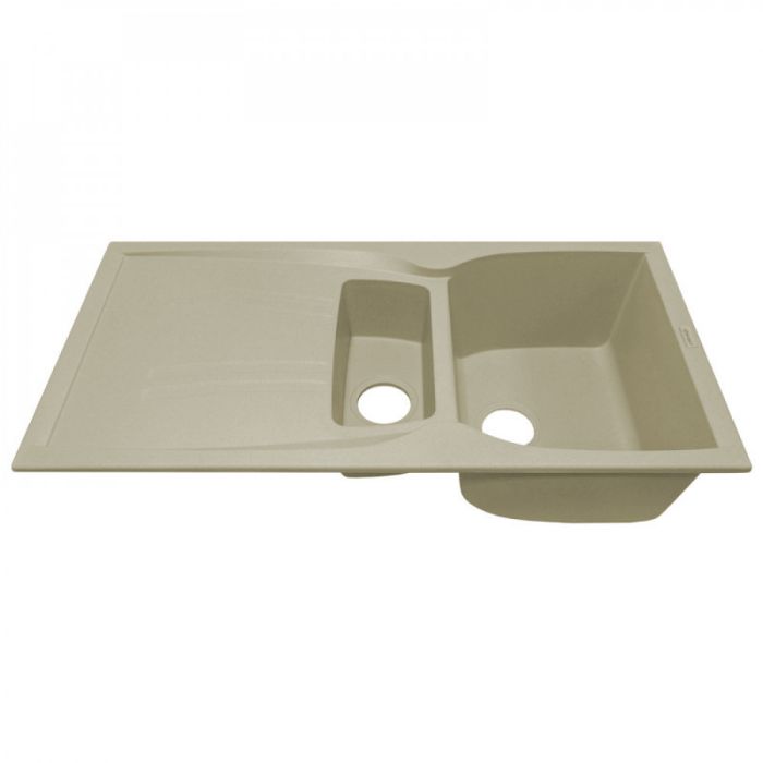 Кухонная мойка Adamant NEW LINE PLUS ivory 975x495x235 мм, с крылом