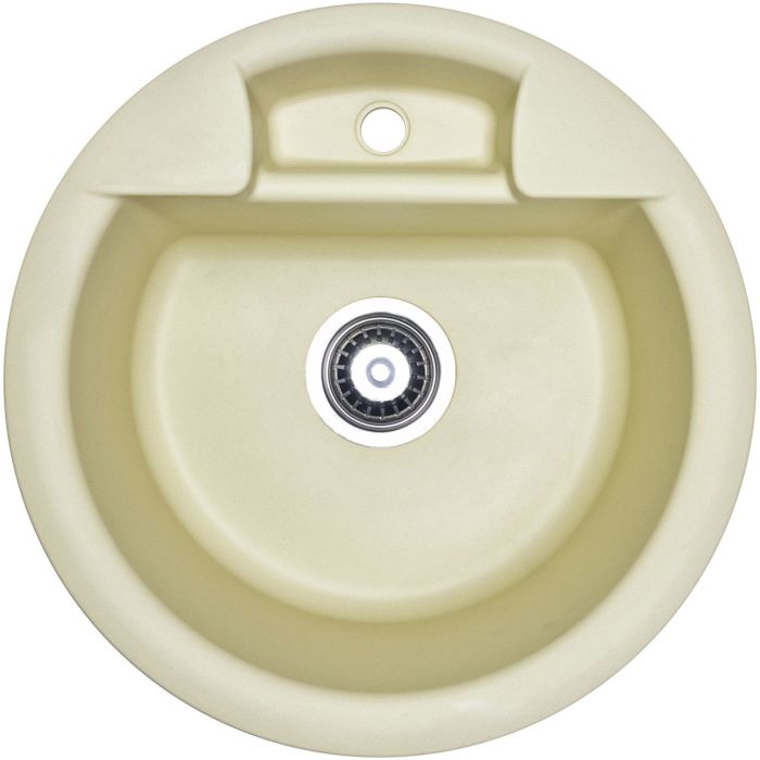 Кухонна мийка Adamant FINE ivory d 470x190 мм, без крила