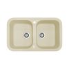 Кухонна мийка Adamant TWINS ivory 765x470x190 мм, 2 повнорозмірні чаші