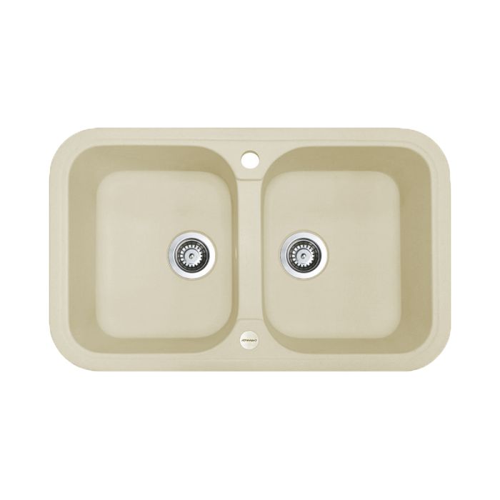 Кухонная мойка Adamant TWINS ivory 765x470x190 мм, 2 полноразмерные чаши