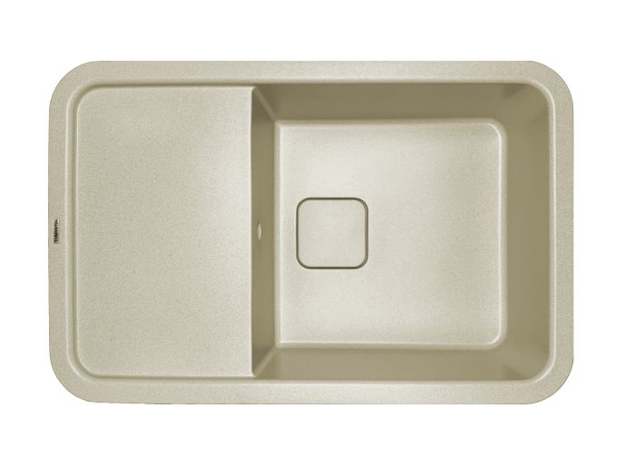 Кухонная мойка Adamant EXISTENCE ivory 775x505x190 мм, с крылом