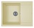 Кухонная мойка Adamant MINIMAL ivory 615x495x200 мм, с крылом