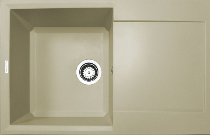 Кухонная мойка Adamant HORIZON ivory 780x495x230 мм, с крылом