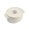 Каструля чавунна з кришкою KitchenAid 22 см 3,3 л колір мигдальний крем (CC006056-001)