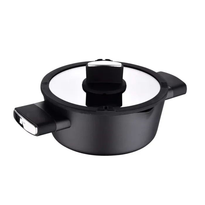 Каструля з кришкою Bergner Ion plus 20 см 2 л (BG-35910-BK)