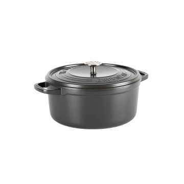 Каструля з кришкою GreenPan Featherweights 28 см 6,3 л з керамічним покриттям чорний (CC005057-001)