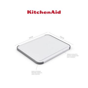 Дошка для нарізання KitchenAid Universal, двостороння, 20,3 х 25,3 х 1 см (KEG701NOSMGA)