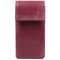 Ключница для женщин в виде футляра из натуральной кожи GRANDE PELLE 22572 бордовая