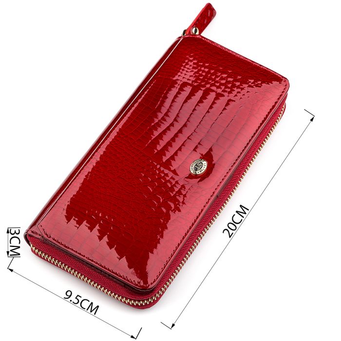 Кошелек женский ST Leather 18436 (S7001A) вместительный красный