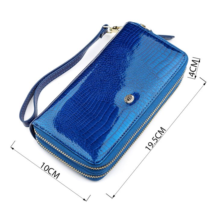 Гаманець жіночий ST Leather 18447 (S5001A) на блискавці синій