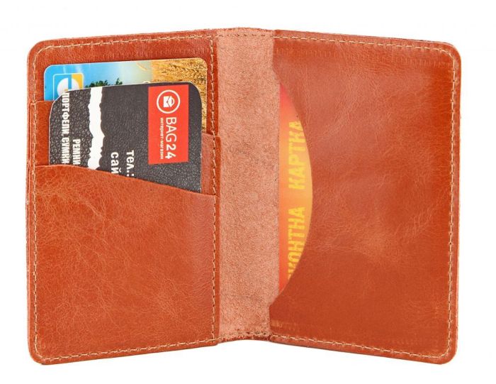 Шкіряна візитниця SHVIGEL 00115 коричнева