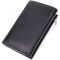 Women's leather wallet in three folds ST Leather 22488 black