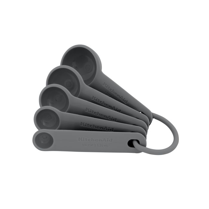 Набір мірних ложок KitchenAid Coreline, 5 шт, сірий (KQG057OHCGG)