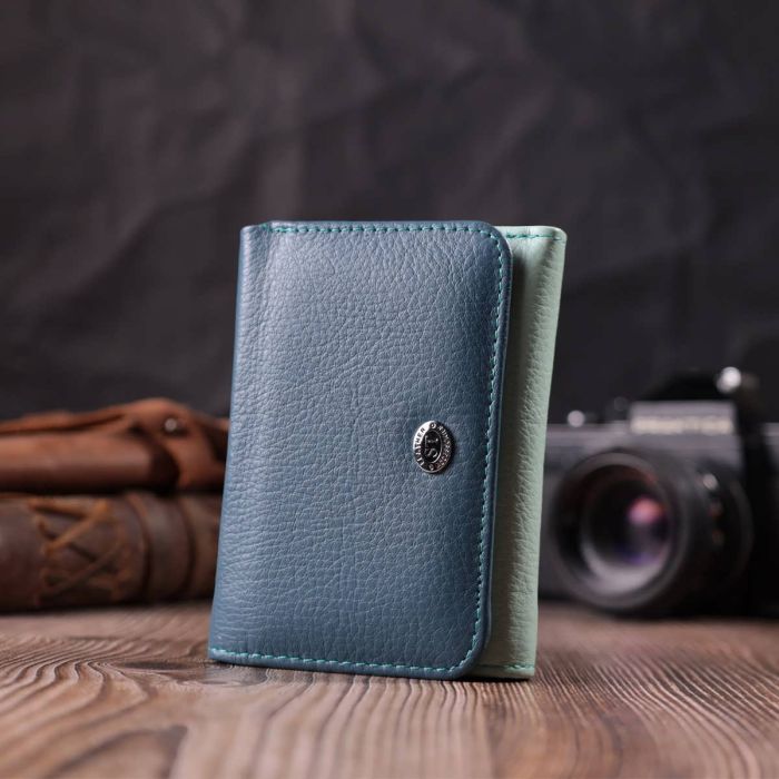 Красочный женский кошелек из натуральной кожи ST Leather 22493 разноцветный