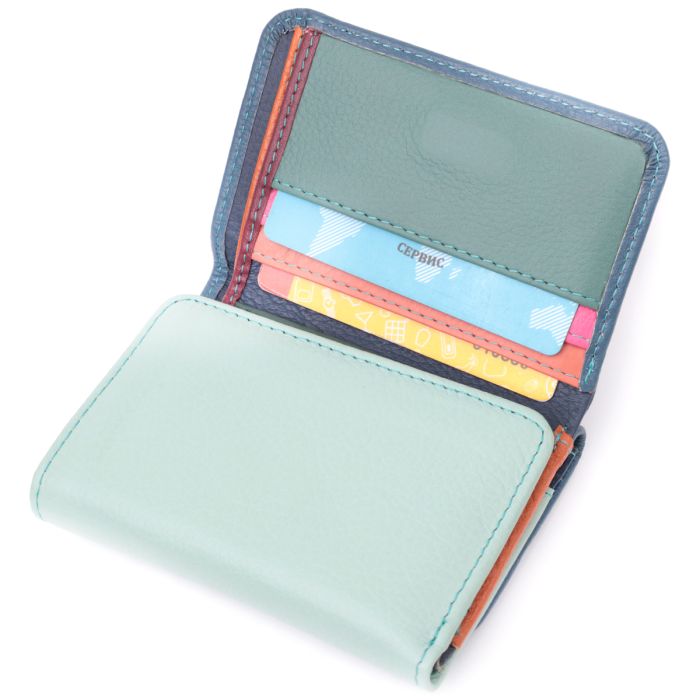 Красочный женский кошелек из натуральной кожи ST Leather 22493 разноцветный