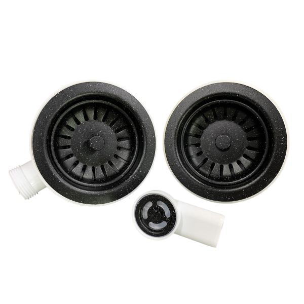 Сифон подвійний Adamant  FSA-02 чорний