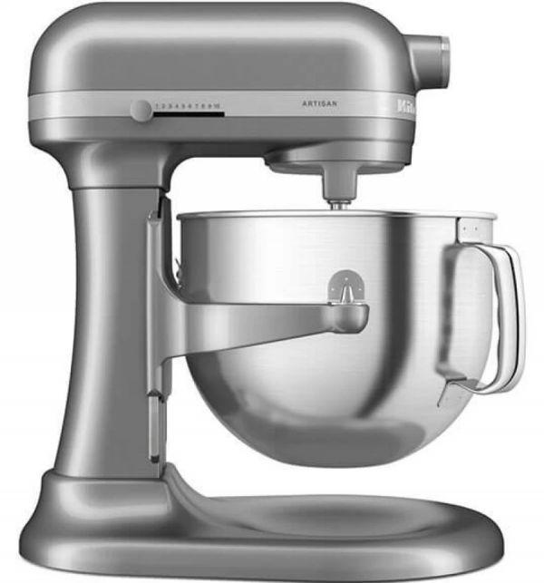 Кухонна машина KitchenAid Artisan 6,6 л 5KSM70SHXECU з підйомною чашею сріблястий