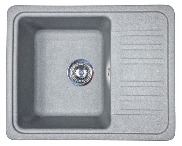 Кухонна мийка Adamant SMALL світло-сіра 570x455x180 мм, з крилом