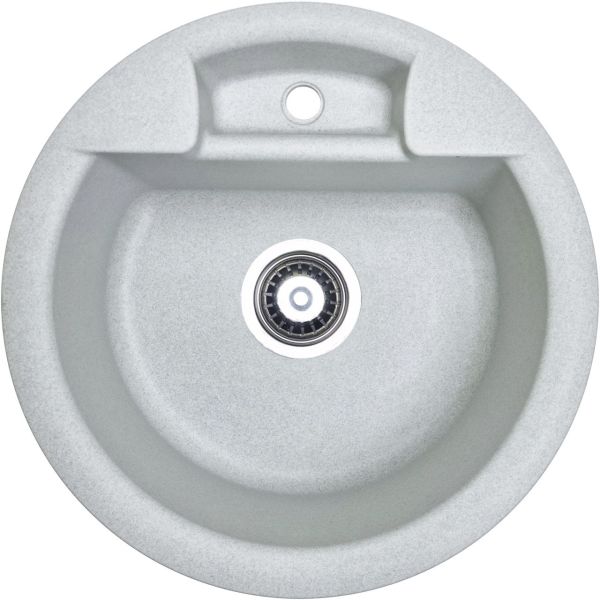 Кухонна мийка Adamant FINE світло-сіра d 470x190 мм, без крила