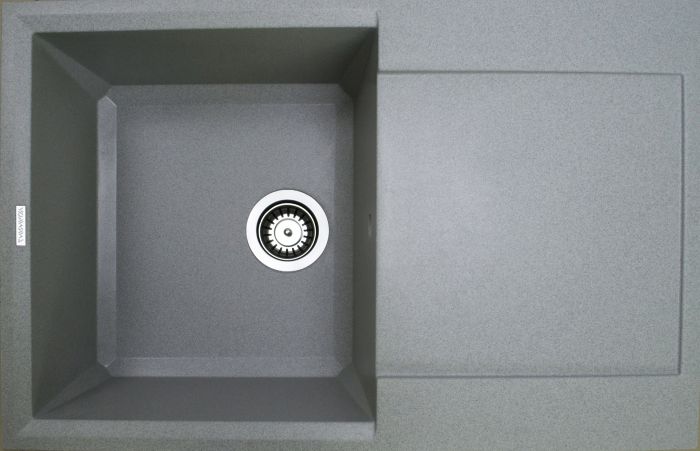 Кухонная мойка Adamant HORIZON светло-серая 780x495x230 мм, с крылом