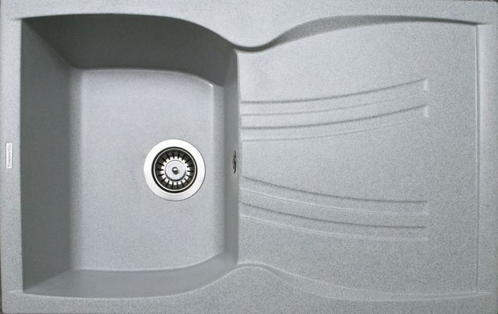 Кухонная мойка Adamant NEW LINE светло-серая 780x495x235 мм, с крылом