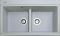 Кухонная мойка Adamant SIMILAR светло-серая 885x505x230 мм, 2 полноразмерные чаши