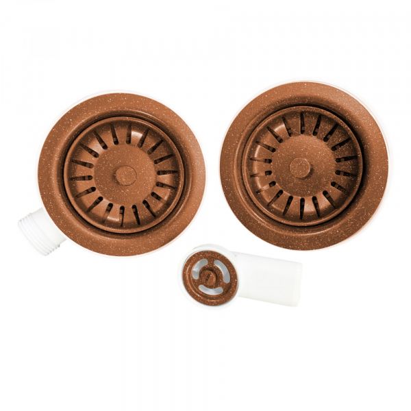 Adamant 2nd sink siphon in Terracotta color