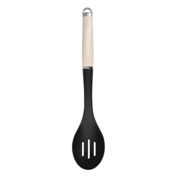 Ложка для сервіровки з прорізами KitchenAid Coreline 35,3 см кремова (KAG004OHACE)