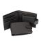 Чорне портмоне на кнопці з монетницею Tiding Bag M39-8069BRA
