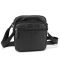 Кожаный компактный мужской мессенджер черный Tiding Bag M56-0080A