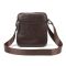 Шкіряний компактний чоловічий месенджер коричневий Tiding Bag M56-0080C