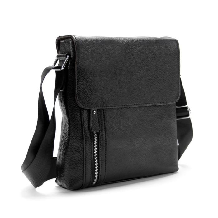 Месенджер чорний з клапаном Tiding Bag M56-17195A