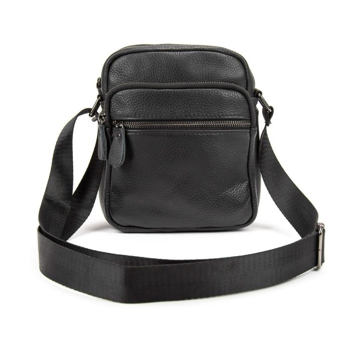 Кожаный небольшой мессенджер на два отдела Tiding Bag M56-2004A