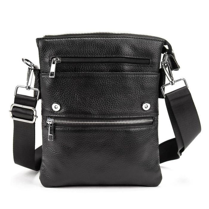 Кожаный мужской мессенджер с клапаном Tiding Bag M56-2056A