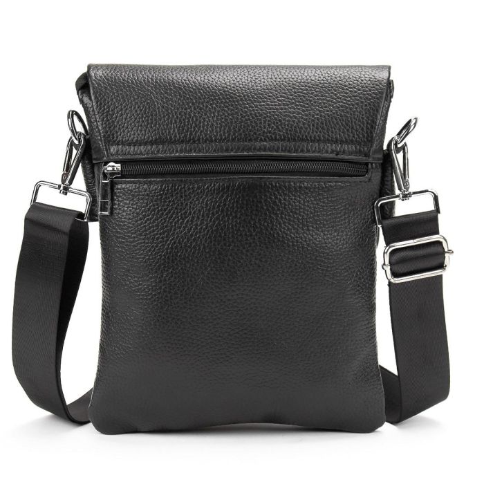 Кожаный мужской мессенджер с клапаном Tiding Bag M56-2056A