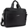Сумка-портфель мужская текстильная для ноутбука 13'' и документов Tiding Bag M56-3813A черная