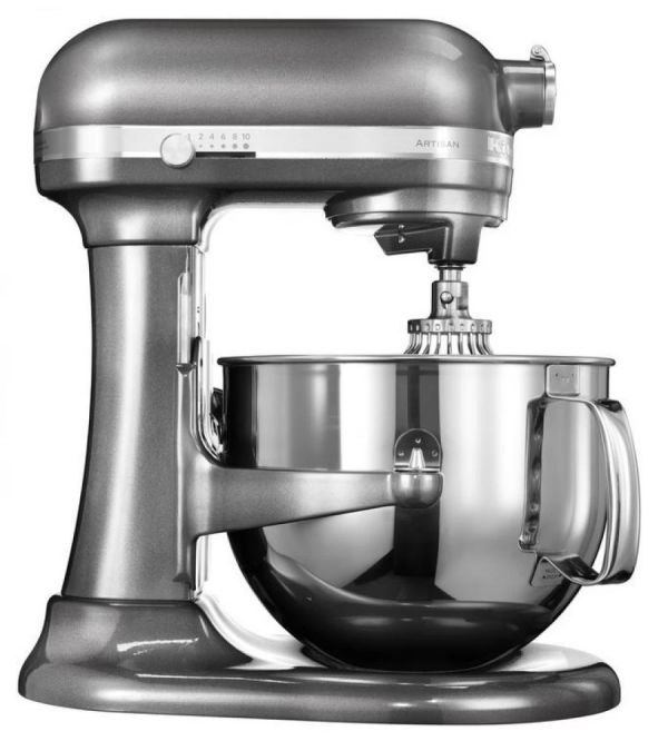Кухонна машина KitchenAid Artisan 6,9 л 5KSM7580XEMS з підйомною чашею срібний медальйон