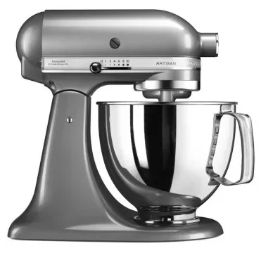Кухонна машина KitchenAid Artisan 4,8 л 5KSM125ECU з відкидним блоком сріблястий