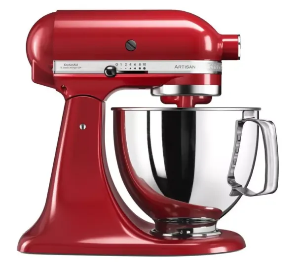 Кухонна машина KitchenAid Artisan 4,8 л 5KSM125EER з відкидним блоком червоний