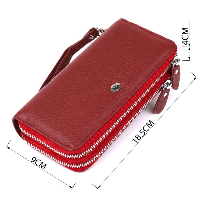 Многофункциональный кошелек-клатч ST Leather 18868 красный