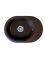 Кухонна мийка Adamant OVALE mokko 610x420x180 мм, з крилом